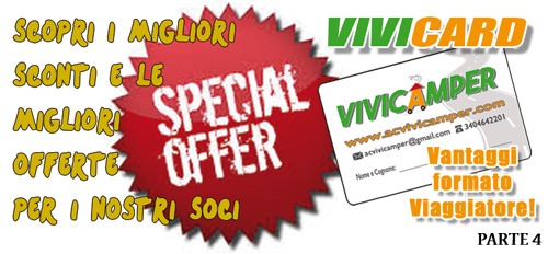 Sconti Vivicamper 2019 – I migliori – parte 4